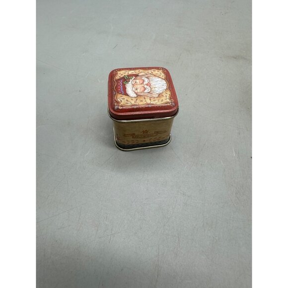 set of 2 russ Holiday Santa Candle Tin Set - Red Wax & Santa Design 1 used 1 new - Picture 7 of 12